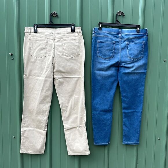 Girls Crewneck Sweatshirts Jeggings & Straight Leg Jeans 4-Piece Size XL - Picture 3 of 10